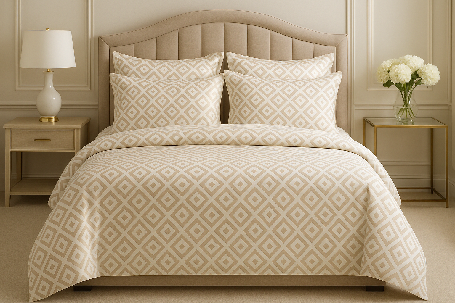 Cama King Arrumada